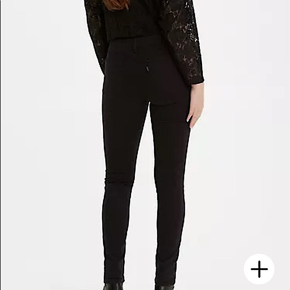 Levi’s 510 Jean’s black Sz 26x26 women’s mid-rise ankle crop skinny jeans NWT - Picture 7 of 16